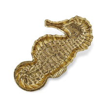 Load image into Gallery viewer, 10" Sea Horse Cast Iron Vanity Tray - Gold