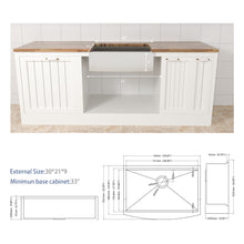 Load image into Gallery viewer, Classic Ceramic Farmhouse Sink Workstation Single Bowl With Durable Finish