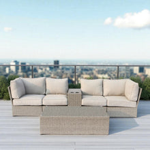 Load image into Gallery viewer, Stylish Modular Wicker Patio Seating Group
