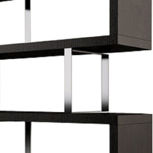 Load image into Gallery viewer, Three Tier Etagere Bookcase (555014) - Black / Silver