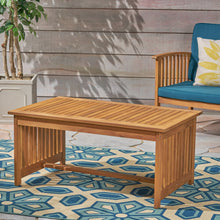 Load image into Gallery viewer, Acacia Wood Rectangular Patio Coffee Table For Outside