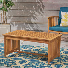 Load image into Gallery viewer, Acacia Wood Rectangular Patio Coffee Table For Outside