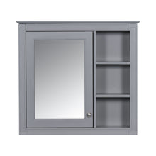 Load image into Gallery viewer, Wall Mounted Medicine Cabinet With Mirror And 3 Open Shelves