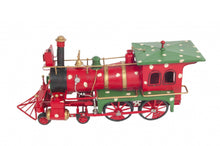 Load image into Gallery viewer, Handmade Tin Christmas Train Model - Red / Green