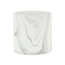 Load image into Gallery viewer, Marbleized Indoor Outdoor Round Pot Planter - White / Gray