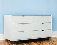 Load image into Gallery viewer, Six Drawer, Double Dresser - White / Black