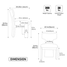 Load image into Gallery viewer, Armless Curved Back Accent Chairs