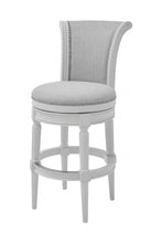Load image into Gallery viewer, Solid Wood Bar Chair - Light Gray / White