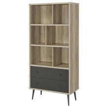 Load image into Gallery viewer, Minerva - 3 Shelf Bookcase With Drawers - Natural