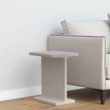 Load image into Gallery viewer, 22" Contemporary Marble Pedestal End Table - White