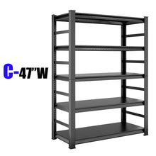 Load image into Gallery viewer, 5 Tier Heavy Duty Shelving Unit Adjustable Shelving Units