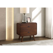Load image into Gallery viewer, 2 Drawer Nightstand - Walnut