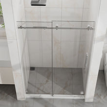 Load image into Gallery viewer, Frameless Tub Sliding Shower Door With Easy Clean Coating