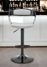 Load image into Gallery viewer, 43" Swivel, Low Back Adjustable Height Bar Chair - Gray / Black