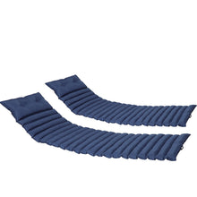 Load image into Gallery viewer, 72.83" Outdoor Lounge Chairs (Set of 2), Cushion Replacement Patio Funiture Seat Cushion Chaise Lounge Cushion - Navy Blue