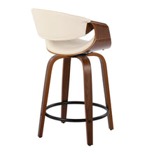 Load image into Gallery viewer, Symphony - Mid Century Modern Fixed Height Counter Stool With Swivel With Round Footrest (Set of 2)