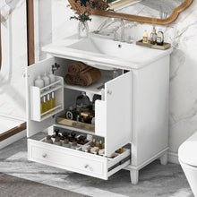 Load image into Gallery viewer, 30" Bathroom Vanity With Sink Combo Undermount Sink, Cabinet With Doors And Drawer - White
