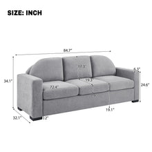 Load image into Gallery viewer, Modern 3 Seater Sofa With Curved Backrest
