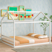 Load image into Gallery viewer, Wooden House Bed With Headboard