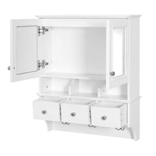 Load image into Gallery viewer, Modern Bathroom Mirror Cabinet With Drawers, Organizer Hooks, And High-Definition Mirrors