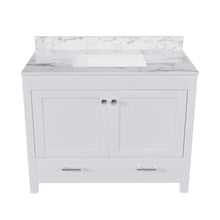 Load image into Gallery viewer, 43" Bathroom Vanity, Multi Functional Cabinet - White