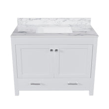 Load image into Gallery viewer, 43" Bathroom Vanity, Multi Functional Cabinet - White