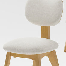 Load image into Gallery viewer, Upholstered Fabric Dining Side Chairs (Set of 2) - Natural / Beige