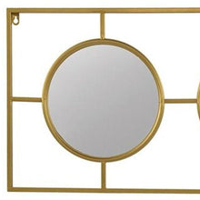Load image into Gallery viewer, 16" Iron Framed Accent Mirror - Gold
