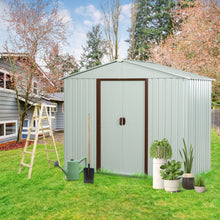 Load image into Gallery viewer, Outdoor Metal Storage Shed Yx48 - White