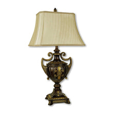 Load image into Gallery viewer, 31" Gold Bedside Lamp With Bell Shade