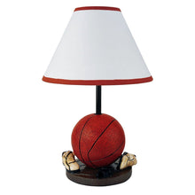 Load image into Gallery viewer, 15" Orange Bedside Table Lamp With White Shade