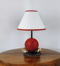 Load image into Gallery viewer, 15" Orange Bedside Table Lamp With White Shade