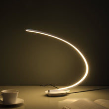 Load image into Gallery viewer, 16" Silver Metal Desk Led Table Lamp