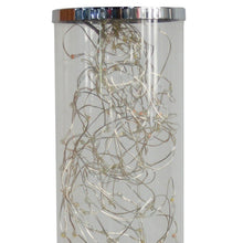 Load image into Gallery viewer, 13" Silver Metal Column LED Rope Table Lamp With Clear