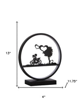 Load image into Gallery viewer, 13" Black Bedside Led Table Lamp
