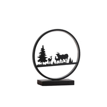 Load image into Gallery viewer, 13" Black Bedside Led Table Lamp