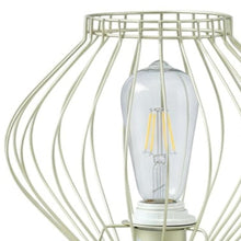 Load image into Gallery viewer, 10" Gold Bedside Table Lamp With Gold Cage Shade