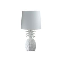 Load image into Gallery viewer, 17" White Pineapple Table Lamp With Empire Shade