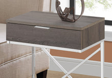 Load image into Gallery viewer, Accent Side Table, Storage Drawer, Contemporary - Taupe
