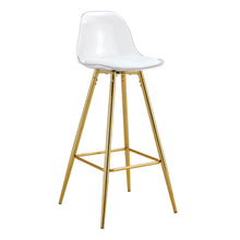 Load image into Gallery viewer, Stylish Upholstered Bar Chairs With Metal Leg