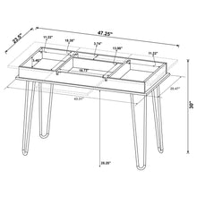 Load image into Gallery viewer, Writing Desk With 4 Hidden Storages - Brown