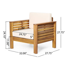 Load image into Gallery viewer, Slat Design Club Chairs With Cushions