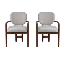 Load image into Gallery viewer, Upholstered Arm Dining Chairs (Set of 2)
