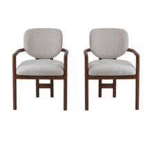 Load image into Gallery viewer, Upholstered Arm Dining Chairs (Set of 2)