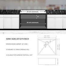 Load image into Gallery viewer, Modern Style Undermount Sink With Stainless Steel, Deep Single Bowl