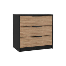 Load image into Gallery viewer, Three Drawer Dresser - Natural And Black