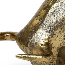 Load image into Gallery viewer, Raging Bull Sculpture - Gold