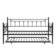 Load image into Gallery viewer, Twin Daybed With Trundle - Black