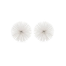 Load image into Gallery viewer, Decorative Spiky Sphere Tabletop Sculpture (Set of 2) - White