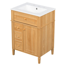 Load image into Gallery viewer, Bathroom Vanity With Flip Out Drawer, 2 Soft-Close Drawers